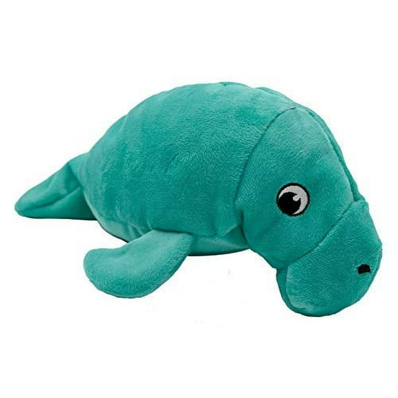 Snuggle Puppy Tender-Tuffs - Large Marine Stuffed Plush Manatee Toy - with Puncture Resistant Squeaker, Great for Big Dogs