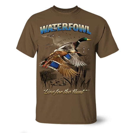 follow the action waterfowl (duck) full front design short sleeve t-shirt