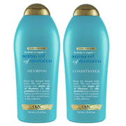 OGX Extra Strength Hydrate & Repair + Argan Oil of Morocco Nourishing Daily Shampoo and Conditioner Set, 25.4 fl oz
