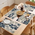 thumbnail image 5 of Green Blue Floral Placemats Set of 6, Spring Vintage Beige Flower Botanical Blossom Non-Slip Place Mats Washable Table Mats for Kitchen Dining Table Decorations Indoor/Outdoor, 5 of 9