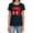 Navy, variant on The Lost Boys Michael David Star Women's T Shirt, Charcoal, Small
