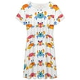 thumbnail image 3 of Cute Crab Sundress Short Sleeve Dress Summer Women Clothes Dress for Women Dresses, 3 of 7