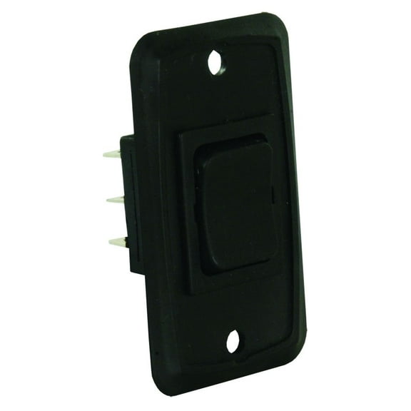 JR Products 12825 Momentary-On/Off/Momentary-On Switch - Black
