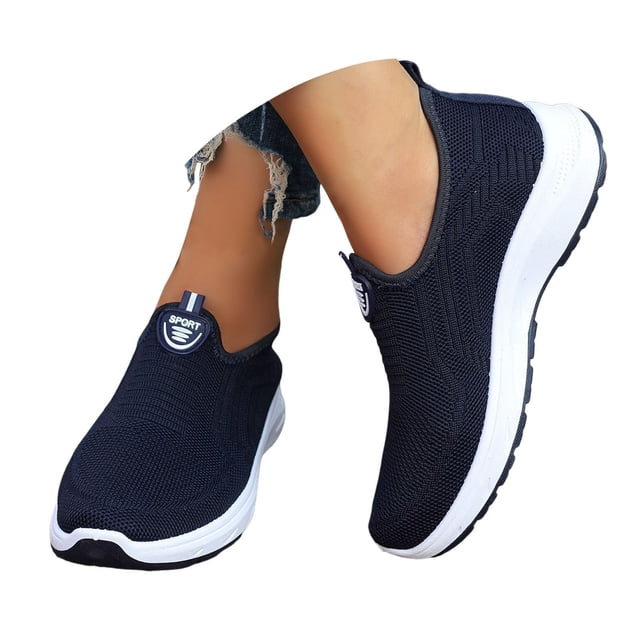 Chaussures de Marche pour Femmes en Maille Respirante Espadrilles de Course Antidérapantes Chaussures d'Entraînement de Randonnée
