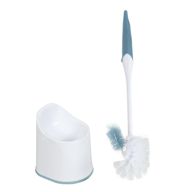 Angle Simple Toilet Brush Replacement Heads - 3-Pack With Stainless Steel Handle, Easy Screw-On Design 3 thumbnail image