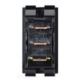 thumbnail image 2 of RV Designer Multi Purpose Switch S245 125 Volt AC; Use For Lighting/Water Heater/Water Pump; Single Pole Single Throw SPST; Rocker; 0.550 Inch x 1.125 Inch Cutout; Red Illuminated Light; Black, 2 of 2