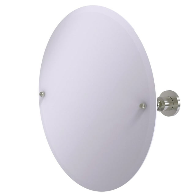 Miroir Rond Sans Cadre à Inclinaison avec Bord Biseauté