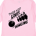 thumbnail image 4 of Inktastic This Kid Loves Bowling Boys or Girls Long Sleeve Toddler T-Shirt, 4 of 5