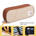 thumbnail image 3 of Estuche para lápices de gran capacidad, bolsa para lápices, bolsa de almacenamiento portátil de gran capacidad, marrón, 3 of 5