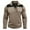Khaki, variant on UVEASISHA Men's Casual Quarter Zip Pullover Long Sleeve Golf Collar T-Shirts Lightweight Slim Fit Fall Tops 2025 Fashion Color Block Workout Shirts Todays Sales Today Dark Gray L