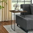 thumbnail image 5 of Modern 3 Seat Sofa with Two End Tables and Two Pillows, Comfy Linen Fabric Upholstered Couch with Removable Back and Armrest, Easy Assembly, Loading Bearing 750 LBS, for Living Room and Office, Grey, 5 of 9