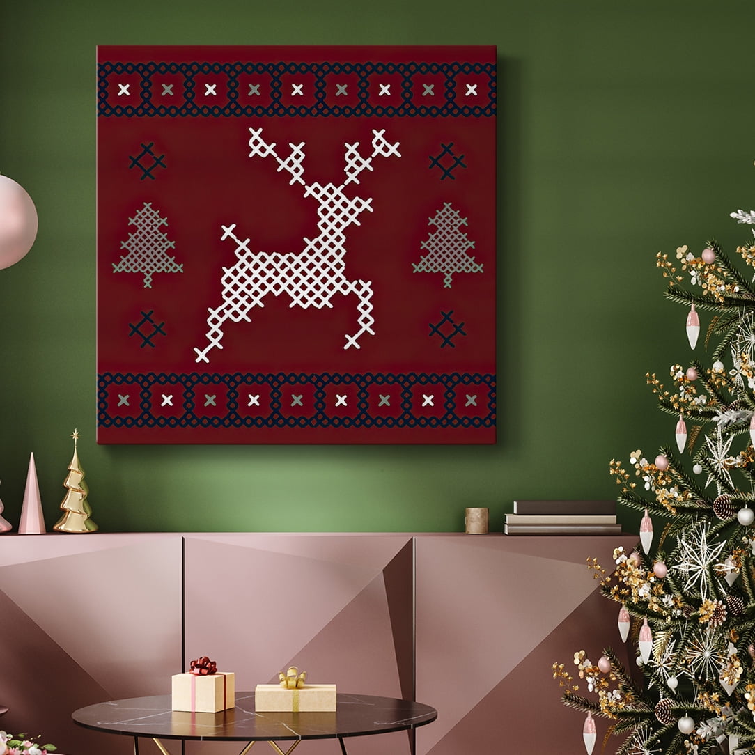Reindeer Sweater- Gallery Wrapped Canvas