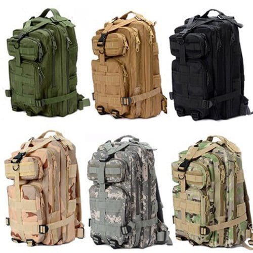 30L Military Tactical Backpack Unisex Large Daypack Bag Nylon Outdoor Sport New 
