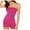 Hot Pink, variant on Hvyesh Women's Strapless Tube Bodycon Romper Shorts Summer One Piece Jumpsuit Trendy Off Shoulder BodySuits