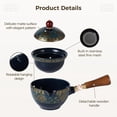 thumbnail image 5 of Porcelain Chinese Gongfu Tea Set, Portable Travel Teapot Set with 360°Rotation Tea Maker and Infuser for Home, Office, Travel, Gifting, 5 of 7