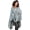 Hazy Sky, variant on Primalush Wearable Blanket by Berkshire Blanket, Cozy Plush Cape Wrap w/Pockets for Adults & Teens (Black, 58"x64")