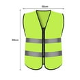 thumbnail image 6 of Lohuatrd 2Pcs Reflective Vest High Visibility Safety Vest Multiple Pockets Zipper Closure Vest for Drivers Workers, 6 of 8