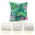 thumbnail image 4 of Chilfamy Watercolor Green Leaves Pillowcase Tropical Palm Leaf Throw Pillow Covers Summer Style Super Soft Square Sofa/Baby Room/Living Room/Crib/Home Decor 20x20in, 4 of 5