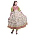 thumbnail image 1 of Bimba Kurti Indien pour Femmes Imprimé Ligne A Anarkali Kurti Robe Décontractée, 1 of 5