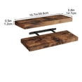 thumbnail image 4 of Xihbxyly Estantes Flotantes, Elegantes Soportes de Pared de Madera, Diseño de Soporte Invisible Que Ahorra Espacio, Fácil Instalación para La Decoración Del Hogar, para Sala de Estar, Cocina, Dormito, 4 of 6