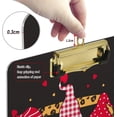 thumbnail image 4 of FMSHPON Valentines Gnomes Leopard Truck Clipboard Hardboard Wood Nursing Clip Board and Pull for Standard A4 Letter 13x9 inches, 4 of 8