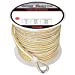thumbnail image 3 of Extreme Max 3006.2261 Ligne d'Ancrage en Nylon Double Tresse Premium avec Dé à Coudre - 1/2" x 200', Blanc & Or, 3 of 5