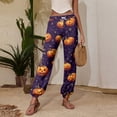thumbnail image 6 of Womens Halloween Pajamas Pants Halloweens Yoga Pajamas Comfy Stretch Drawstring Pajamas Loose Fit Loungewear Bottoms, 6 of 6
