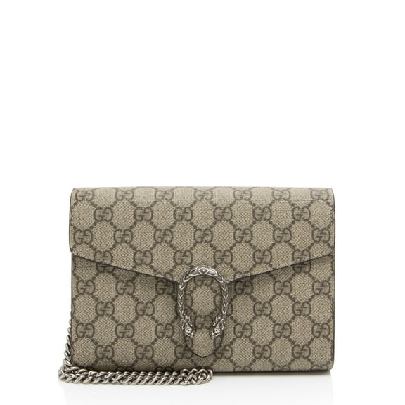 Pre-Owned Gucci GG Supreme Dionysus Chain Wallet