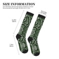 thumbnail image 2 of Lsque Green Snakeskin Pattern Sport Compression Socks for Men & Women 15-20 mmHg Knee High Nurse Pregnant Running Medical and Travel Athletic, 2 of 6