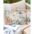 thumbnail image 6 of Vintage Coastal Throw Pillow Covers, Summer Beach Coral Starfish Nautical Soft Breathable Pillow Cases with Invisible Zipper for Sleeping, Small Pillowcases for Couch Bed Sofa Chair 16x24 Inches, 6 of 6