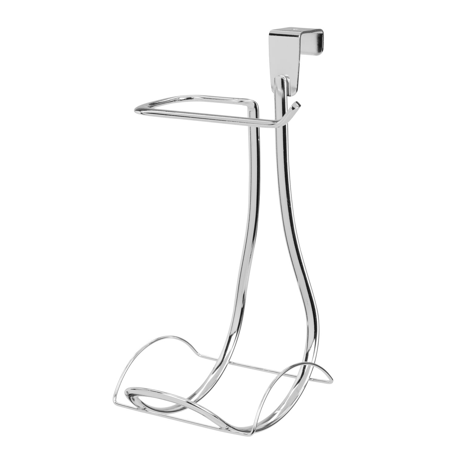 iDesign Axis Chrome Over-the-Tank Steel Toilet Paper Dispenser with Holder