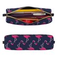thumbnail image 2 of Disketp Cute Flamingo Estuche de Lápices de Cuero con Cierre, Estuche Compacto para Papelería, Bolígrafos y Accesorios Pequeños, 2 of 7