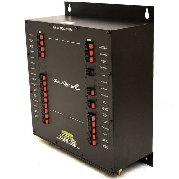 Sea Ray Boat Breaker Panel 2075527 | Main DC 16 x 19 3/4 Inch Black