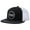 Black and White, variant on Flat Brim Trucker Cap Adjustable Snapback Hat Mesh Back For Men Women