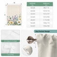 thumbnail image 6 of Spring Flowers Tie Up Curtains for Windows, Adjustable Balloon Window Shades, Farmhouse Botanical Floral Wildflowers Kitchen Window Treatments Adjustable Roll Up Curtain for Basement/Nursery 52"x45", 6 of 8