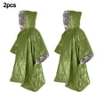 thumbnail image 1 of GLFILL Couverture de Survie pour Froid Extrême Extérieure Imperméable Résistante aux Déchirures en Matériau PE Verte (130*100 cm), 1 of 6