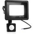 thumbnail image 1 of Luz de seguridad de 20 W con sensor de movimiento PIR, luz de inundación LED inteligente, 1600 lúmenes, 6500 K, luces blancas frías para exteriores, IP66 impermeable, foco LED para exteriores para jardín, garaje,Terraza [Clase energética F] brillar Electrónica, 1 of 5