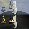 thumbnail image 4 of 10 Inch Solar Cat Garden Statue, Porch Patio Decor, Outdoor Yard Decoration, 4 of 6