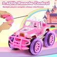 thumbnail image 7 of Flooyes Remote Control Car for Girls, Pink RC Car, 2.4Ghz All Terrain Off-Road RC Truck with Rechargeable Battery, Girl Toys Birthday  Gifts for 3 4 5 6 7 8 Years Old Kids, 7 of 7