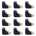 thumbnail image 1 of AURARMLET 12Pcs Right Angle Air Fittings Black Pom Non-Leaking For Diy Projects And Maintenance Work, 1 of 8