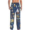 thumbnail image 3 of Daiia Marine Nautical Men's Sleep Pant with Pockets and Drawstring,Pajama Pants-Medium, 3 of 9