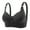 Black, variant on Bras for Women Comfortable New Top Carrying Latex Cup Jacquard without Steel Ring Adjustment Bra