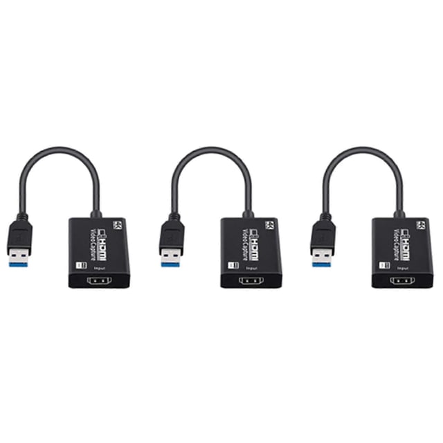 3X Video Capture Card HDMI to USB 3.0 Full HD 1080P 4K HDMI Capture Card Live Streaming and Record