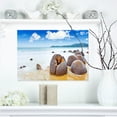 thumbnail image 1 of Midday Moeraki Boulders - Seashore Photo Canvas Art Print, 1 of 3