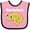 Pink and Black, variant on Inktastic Neuroscience Brain White Text Boys or Girls Baby Bib