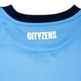 thumbnail image 5 of Manchester City Official Licensed Sublimation Logo Poly Soccer Stripes Design Jersey - X-Large, 5 of 5