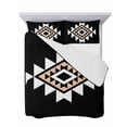 thumbnail image 7 of Black White Beige Boho Full Size Down Alternative Comforter, Lightweight Comforter Quilt Bedding Set with Pillow Shams Western Geometric Aesthetic All Seasons Bed Comforter Duvet Insert 78"x90", 7 of 7