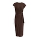 thumbnail image 4 of Vestido largo de manga corta y cuello redondo para mujer - Vestido largo de verano ligero de color liso - S-XL, 4 of 5