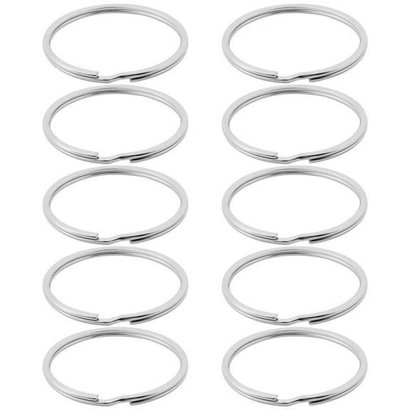 10X Quality 50Mm Keyring Split Ring Set Heavy Duty Large Key Loop Sprung Hoop