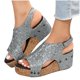 thumbnail image 4 of Amzcrzy Zapatos de mujer,Zapatos de mujer,Zapatillas de mujer, Zapatos de tacón bajo para mujer, suela gruesa, estilo retro, con boca de pez y sandalias con lentejuelas Sandalias Mujer Zapatillas De, 4 of 4